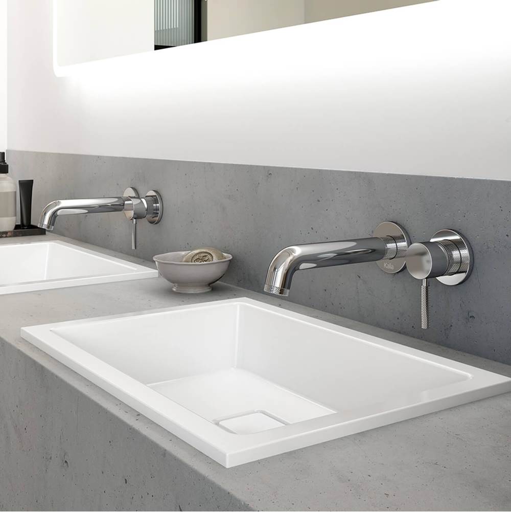 Bathworks ShowroomsKaliaPRECISO™ Wallmount Lavatory Faucet Without Drain Chrome