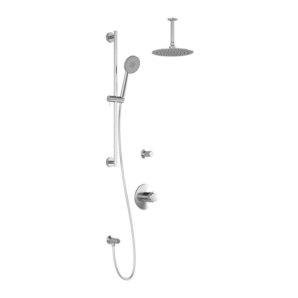 Bathworks ShowroomsKaliaCITE™ T2 AQUATONIK™ T/P Shower System with Vertical Ceiling Arm Chrome