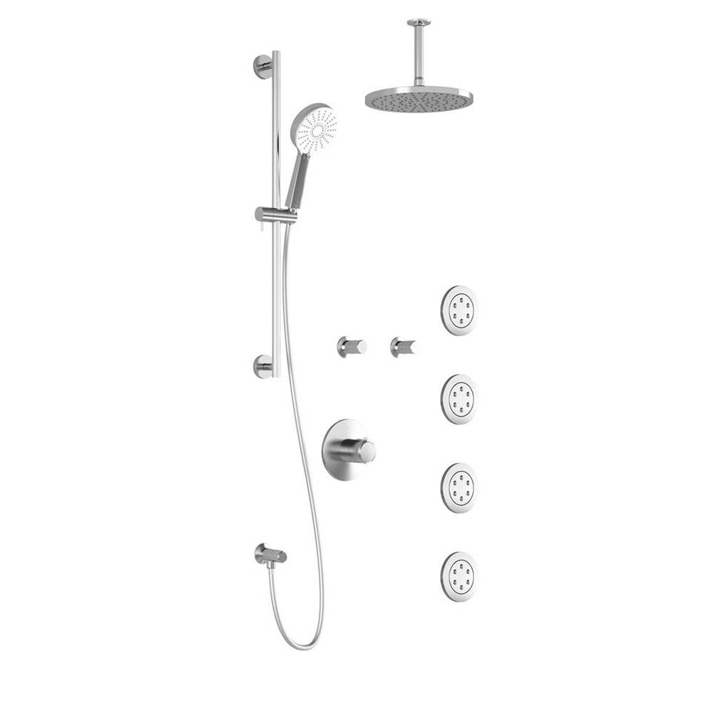 Bathworks ShowroomsKaliaCITE™ T375 PLUS Thermostatic Shower System with Vertical Ceiling Arm Chrome
