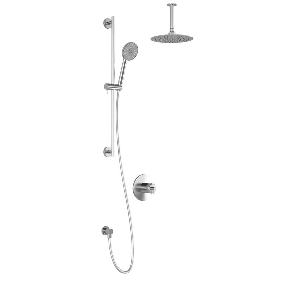 Bathworks ShowroomsKaliaCITE™ TCD1 (Valve Not Included) AQUATONIK™ T/P Coaxial Shower System with Vertical Ceiling Arm Chrome