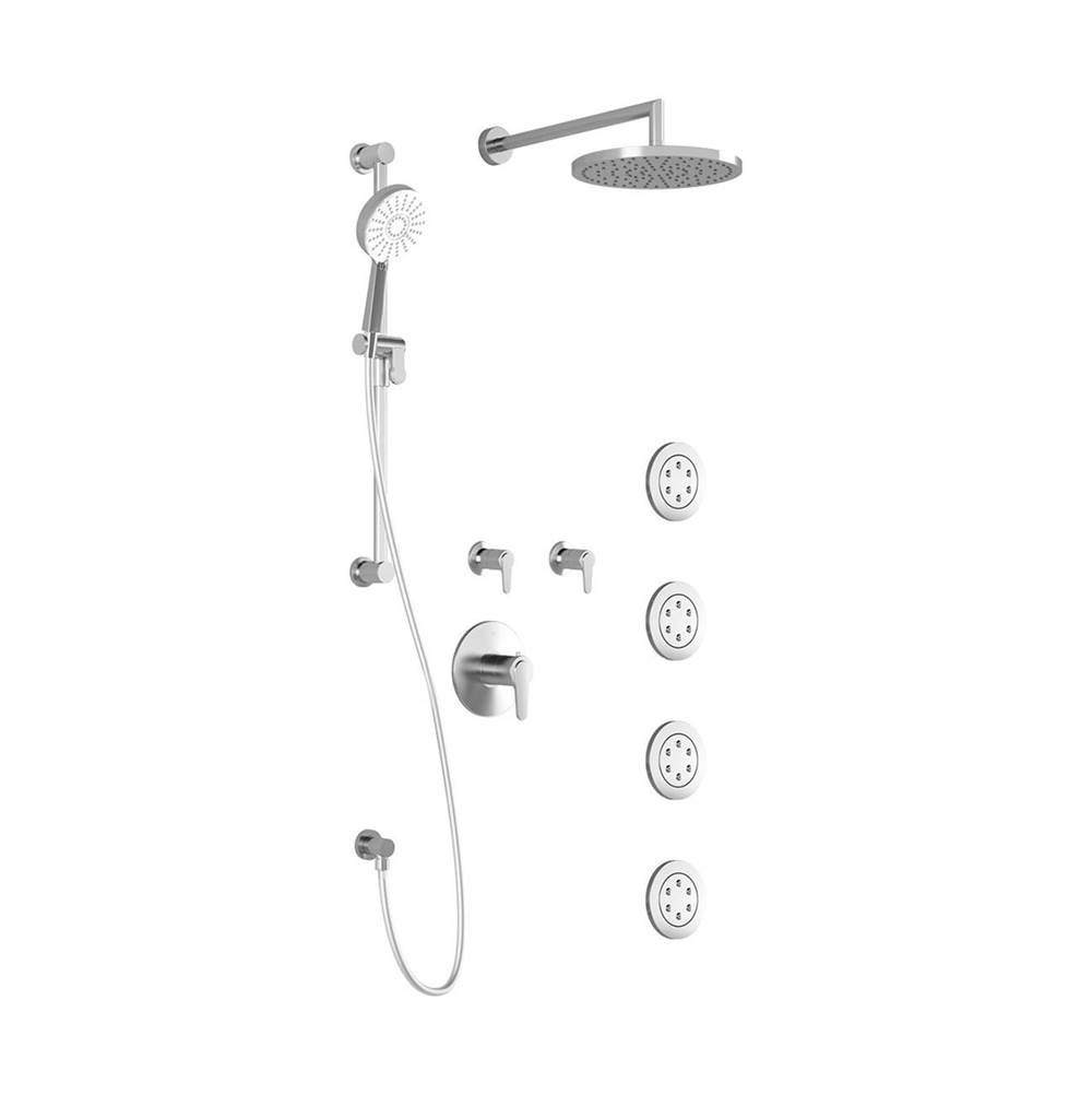 Bathworks ShowroomsKaliaKONTOUR™ T375 PLUS Thermostatic Shower System with Wallarm Chrome