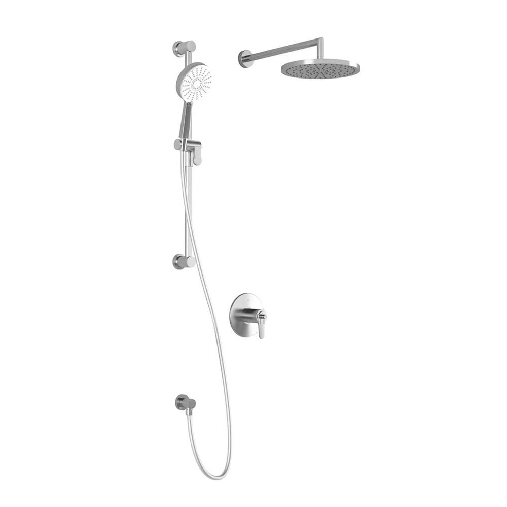 Bathworks ShowroomsKaliaKONTOUR™ TCD1 PLUS AQUATONIK™ T/P Coaxial Shower System with Wallarm Chrome