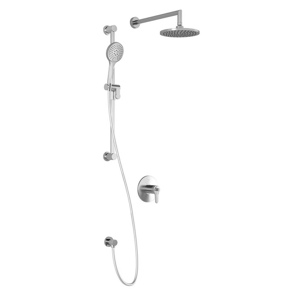 Bathworks ShowroomsKaliaKONTOUR™ TCD1 AQUATONIK™ T/P Coaxial Shower System with Wallarm Chrome