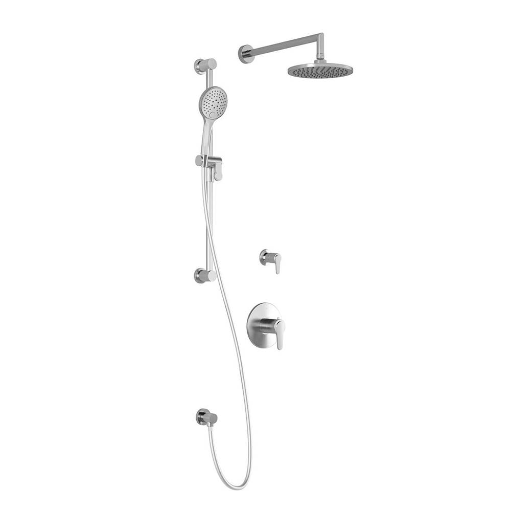 Bathworks ShowroomsKaliaKONTOUR™ TD2 (Valves Not Included) AQUATONIK™ T/P Shower System with Wallarm Chrome