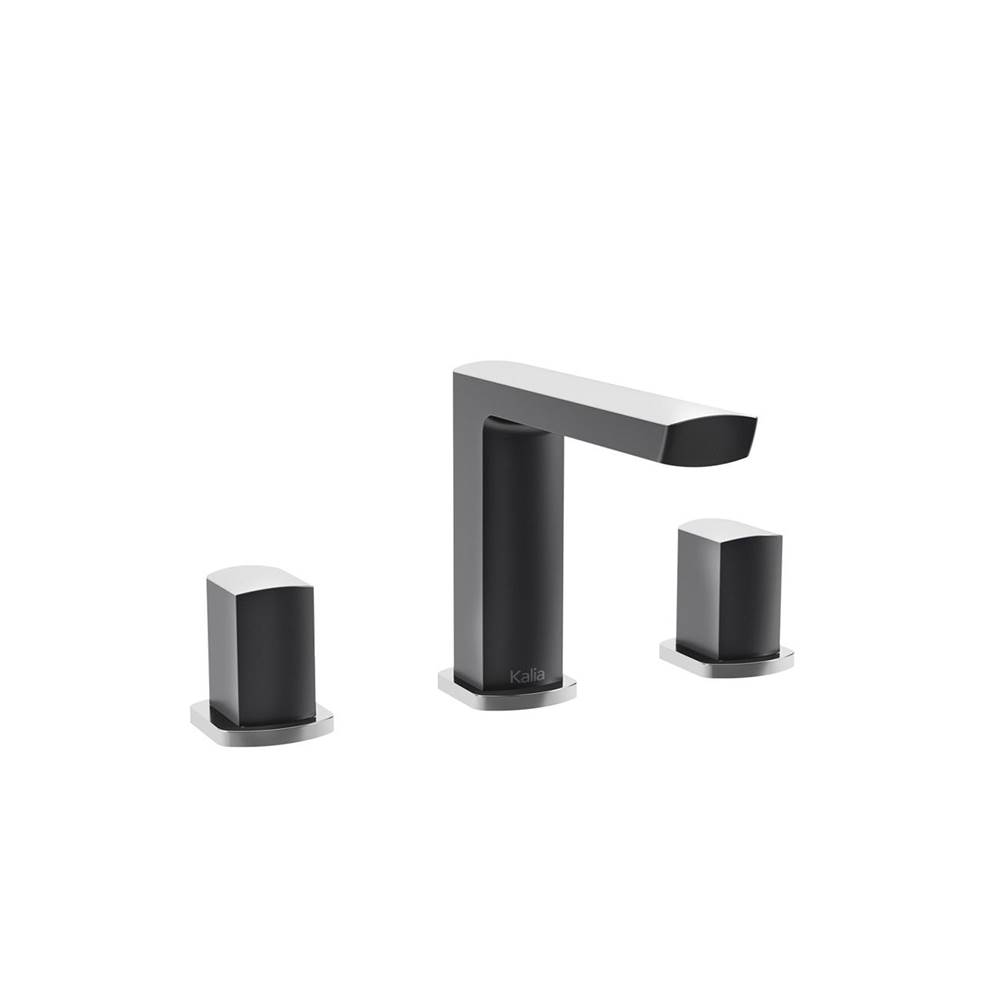 Bathworks ShowroomsKaliaGRAFIK™ Widespread Lavatory Faucet Chrome/Black