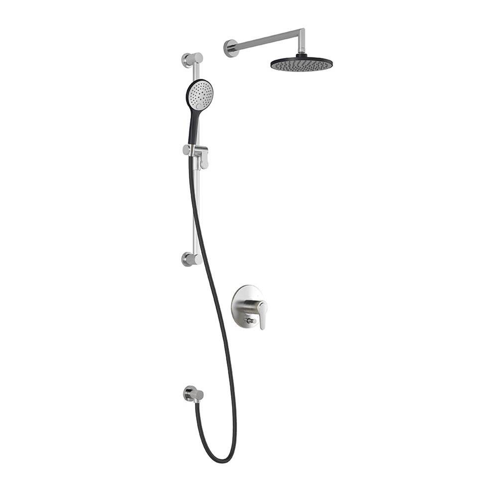 Bathworks ShowroomsKaliaKONTOUR™ PB4 Pressure Balance Shower System Black/Chrome