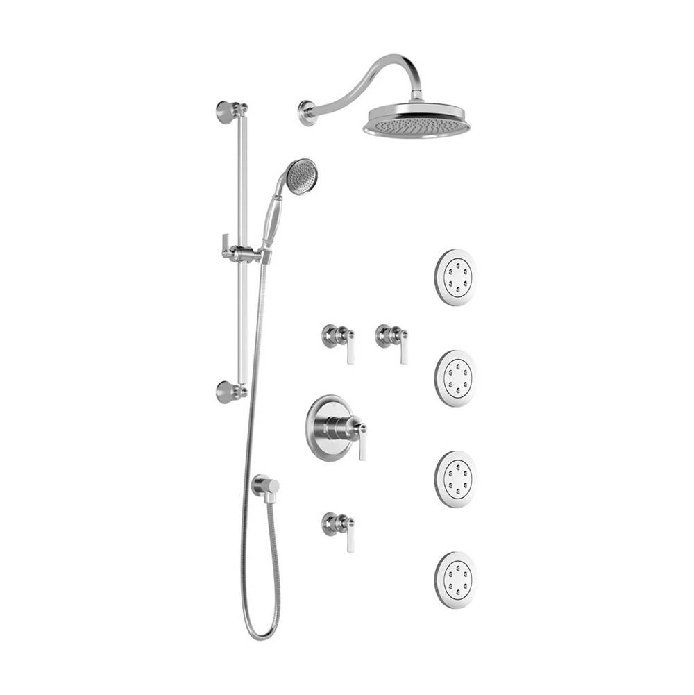 Bathworks ShowroomsKaliaRUSTIK™ T375 Thermostatic Shower System with Wallarm Chrome