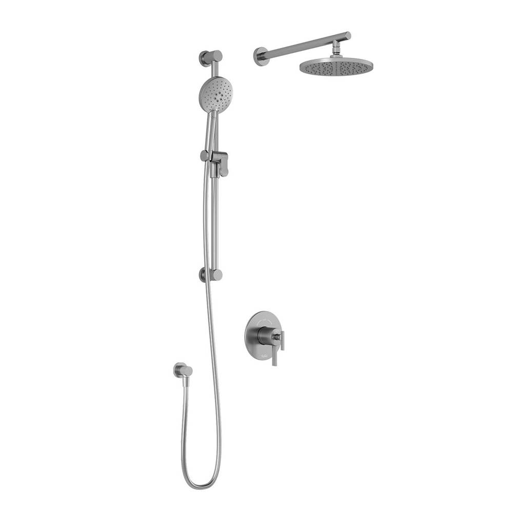 Bathworks ShowroomsKaliaRoundOne™ TCD1 (Valve Not Included) AQUATONIK™ T/P Coaxial Shower System with Wallarm Chrome