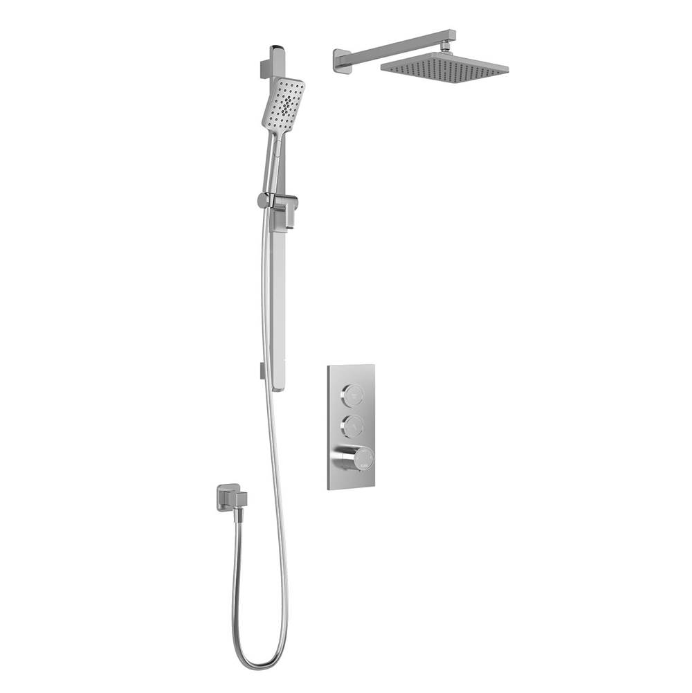 Bathworks ShowroomsKaliaKAREO™ #30;TB2 (Valve Not Included) AQUATONIK™ T/P Push-Button Shower System with Wallarm Chrome