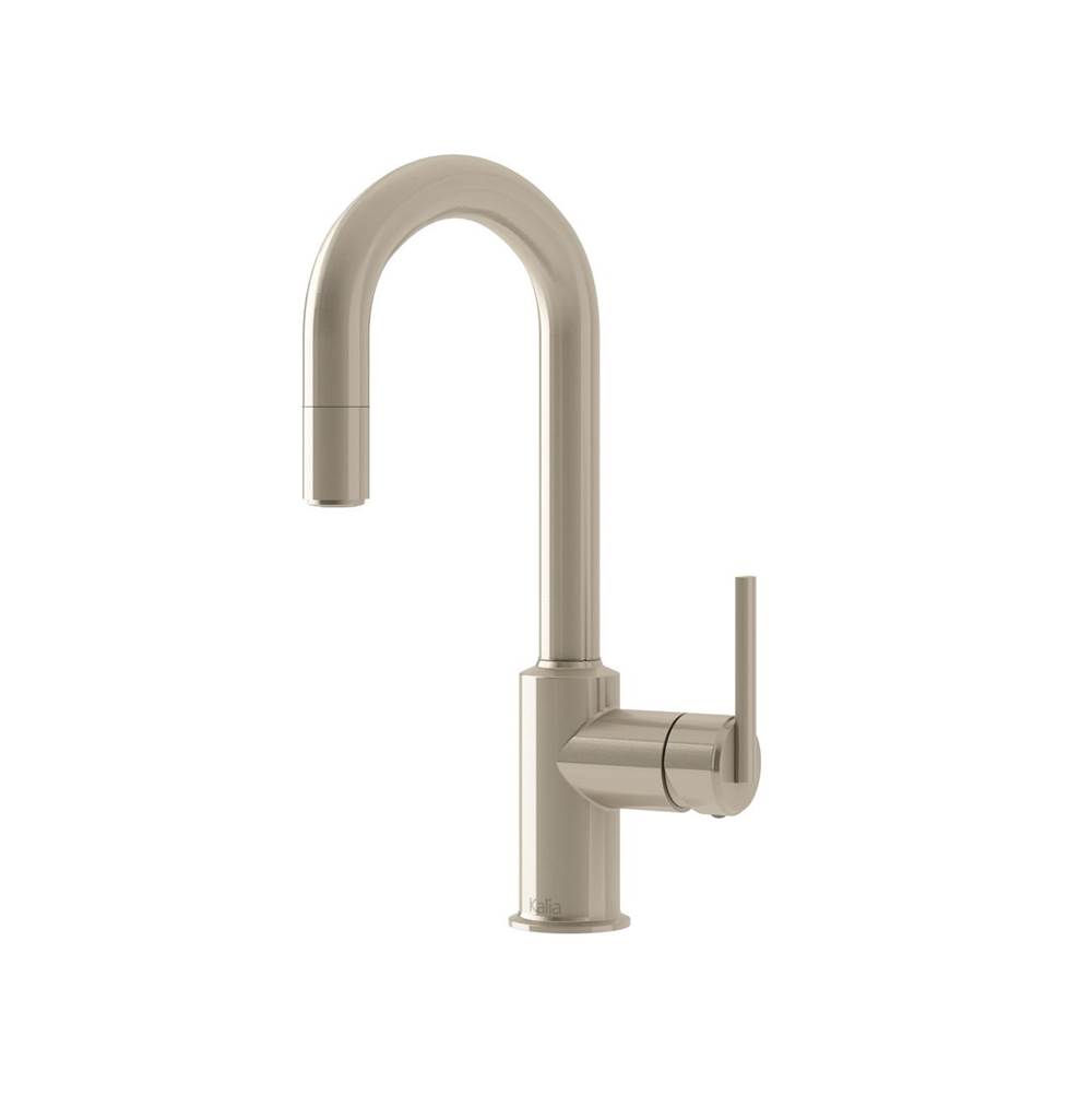 Bathworks ShowroomsKaliaCITE Junior™ Single Handle Kitchen Faucet Pull-Down Single Spray Stainless PVD