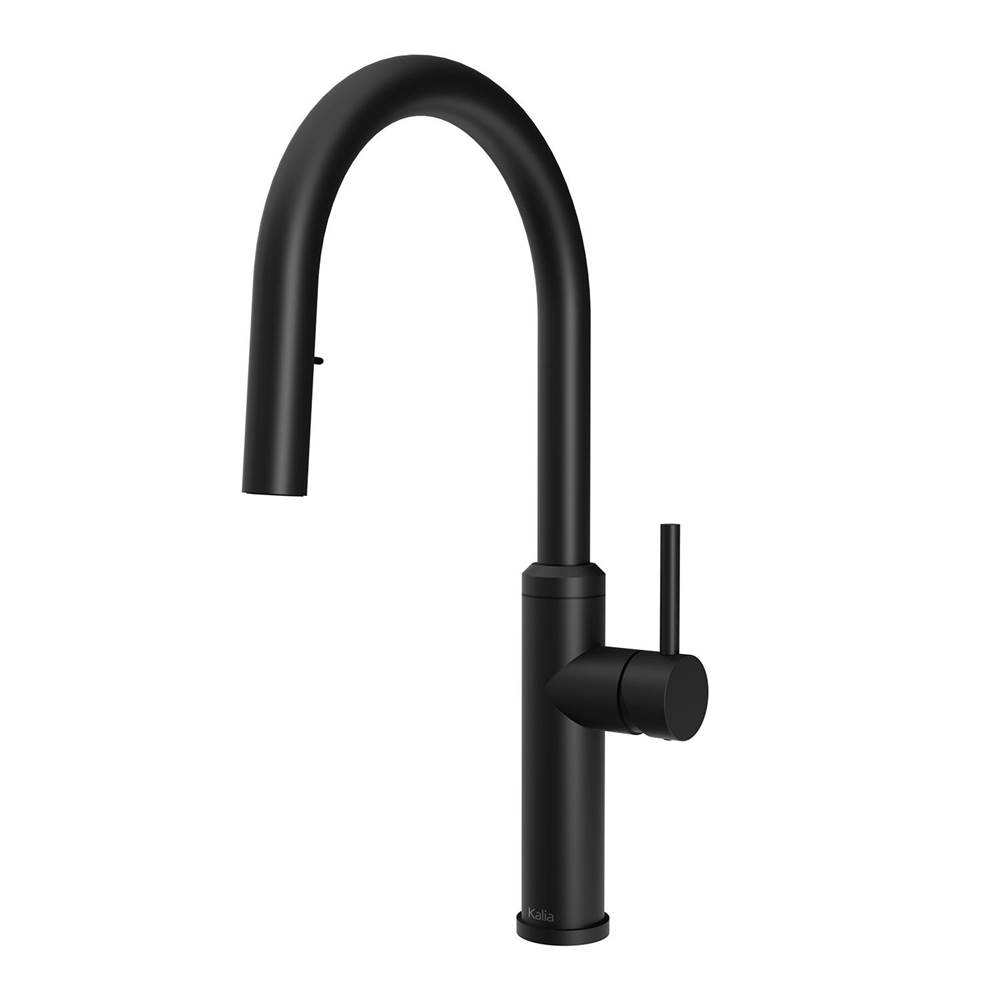 Bathworks ShowroomsKaliaENORA diver™ Single Handle Kitchen Faucet Pull-Down Dual Spray Matte Black