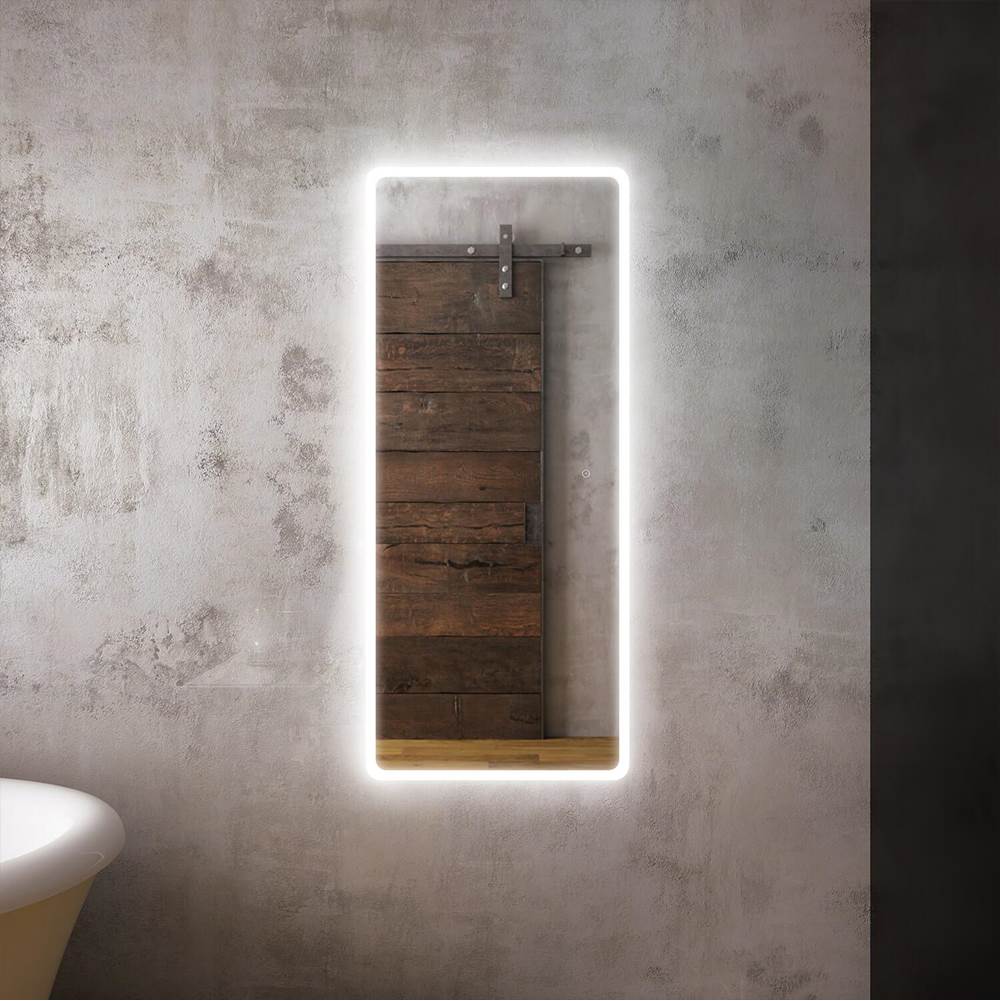 Bathworks ShowroomsKaliaPROFILA Rect. LED Lighting Mirror 24 x 56 With Frosted Strip Edge and 2-Tones Touch Switch