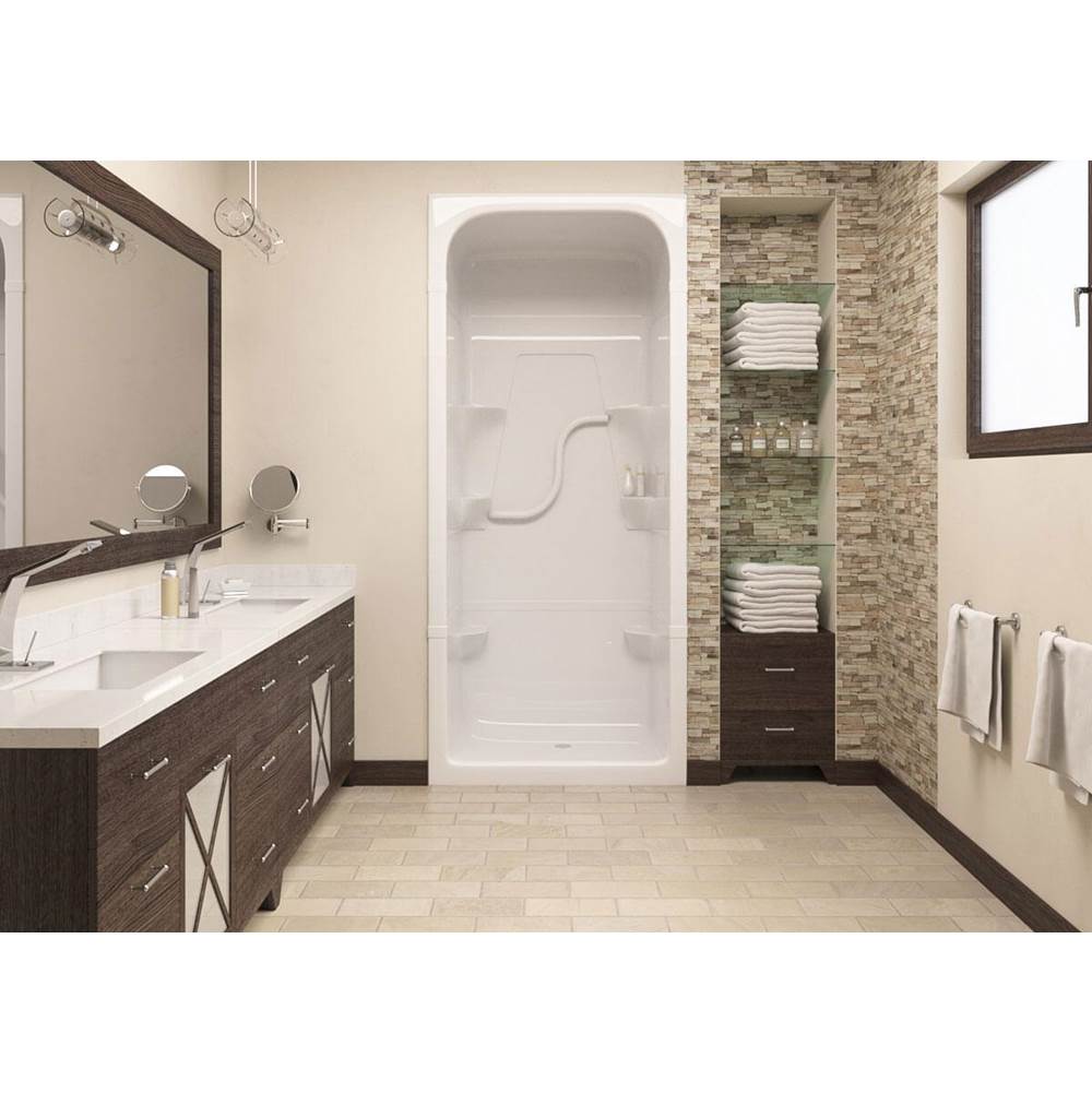 Bathworks ShowroomsMirolin CanadaWhite Madison 3 Shower Stall