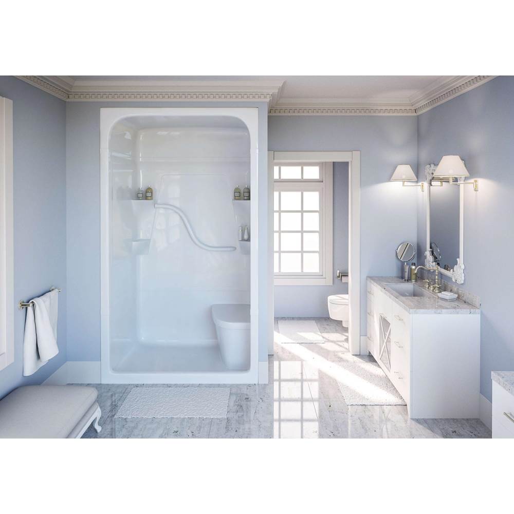 Bathworks ShowroomsMirolin CanadaWhite Madison 4 Shower Stall