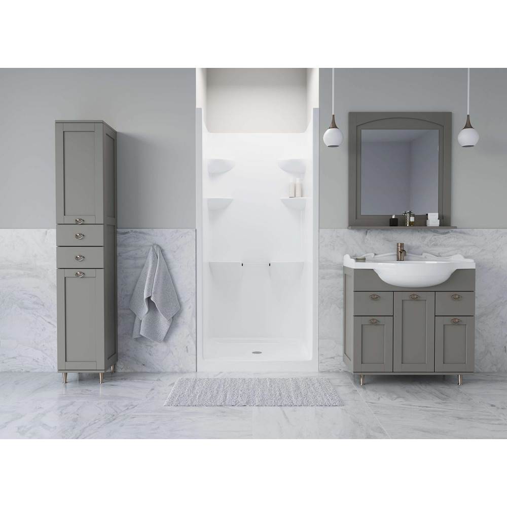 Bathworks ShowroomsMirolin CanadaWhite Melrose 3 Shower Stall