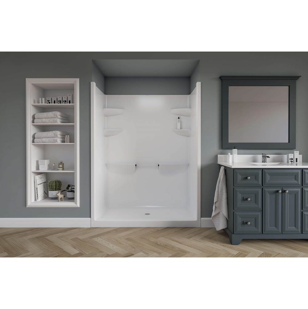 Bathworks ShowroomsMirolin CanadaWhite Melrose 5 Shower Stall With Seat