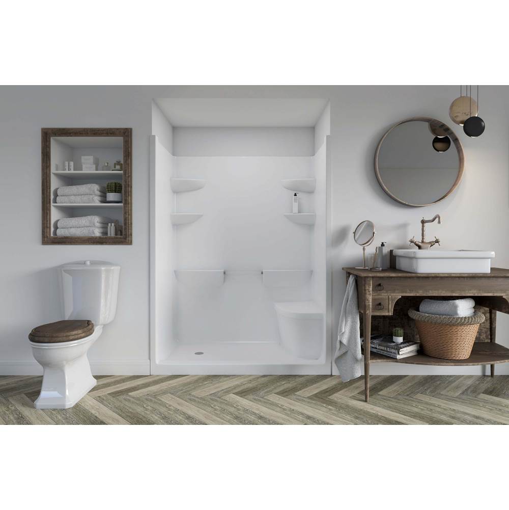 Mirolin Canada White Melrose 5 Shower Stall With Seat