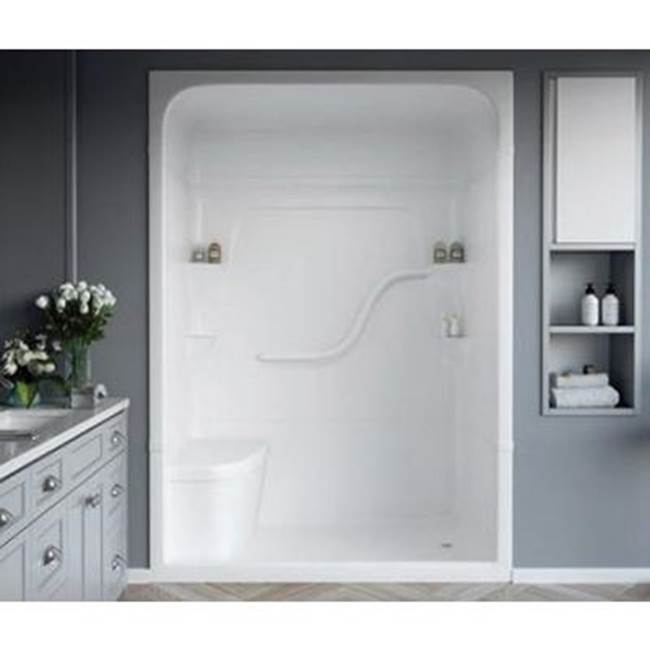 Bathworks ShowroomsMirolin CanadaWhite Madison 5 Shower Stall