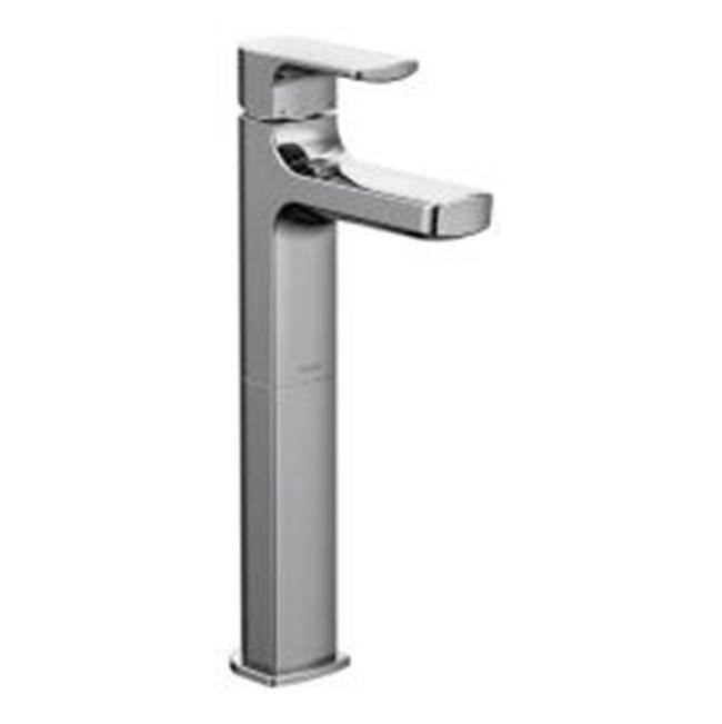 Bathworks ShowroomsMoen CanadaRizon Chrome One-Handle High Arc Vessel Bathroom Faucet