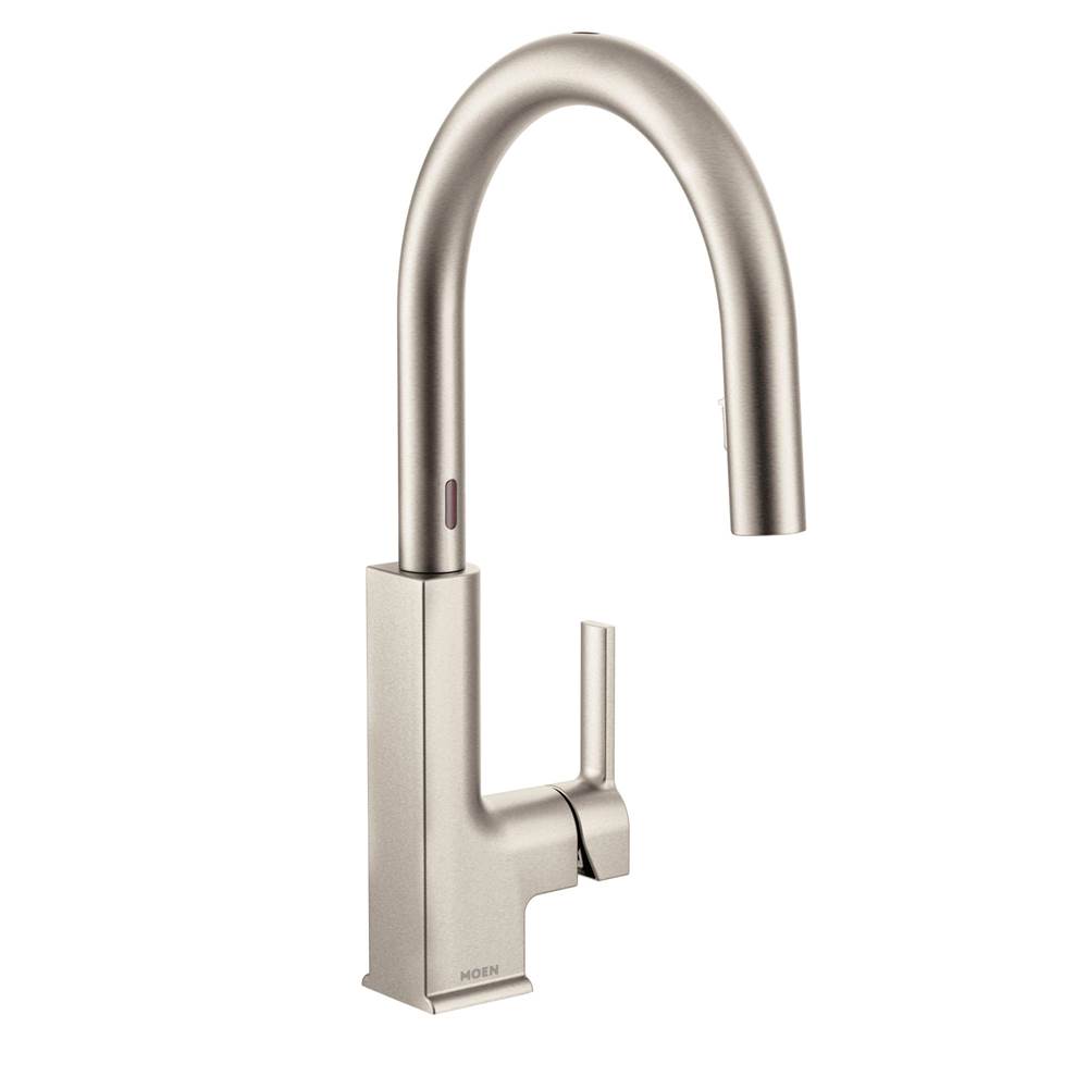 Bathworks ShowroomsMoen CanadaSTo Single-Handle Pull-Down Sprayer Touchless Kitchen Faucet with MotionSense in Spot Resist Stainless