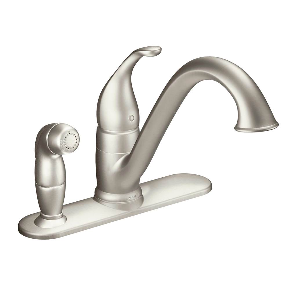 Moen Canada Camerist Spot Resist Stainless One-Handle Low Arc Kitchen Faucet