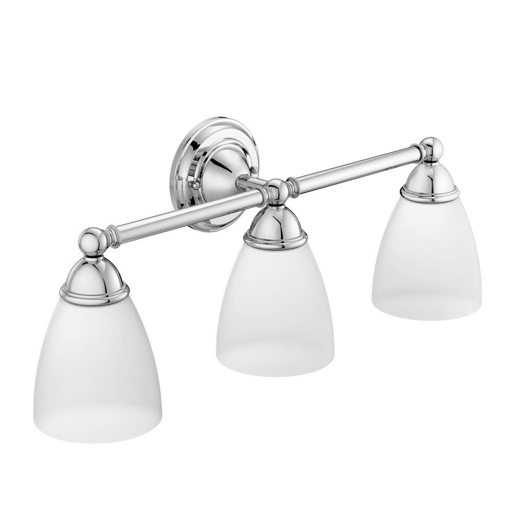 Moen Canada Three Light Vanity Bathroom Lights item YB2263CH