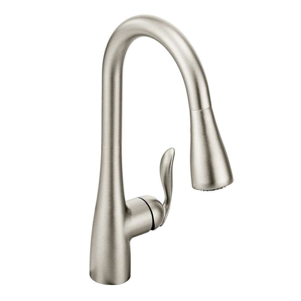 Bathworks ShowroomsMoen CanadaArbor Spot Resist Stainless One-Handle High Arc Pulldown Kitchen Faucet