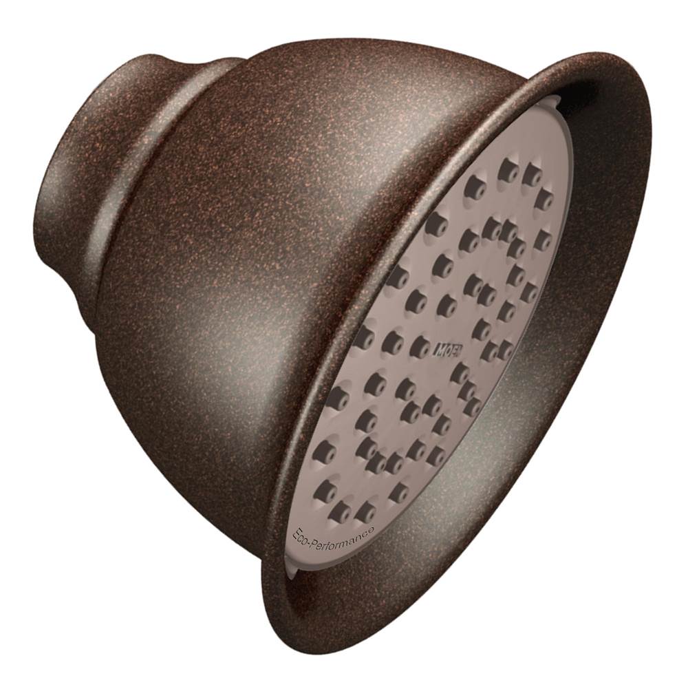 Moen Canada Oil Rubbed Bronze One-Function 4-3/8'' Diameter Spray Head Eco-Performance Showerhead