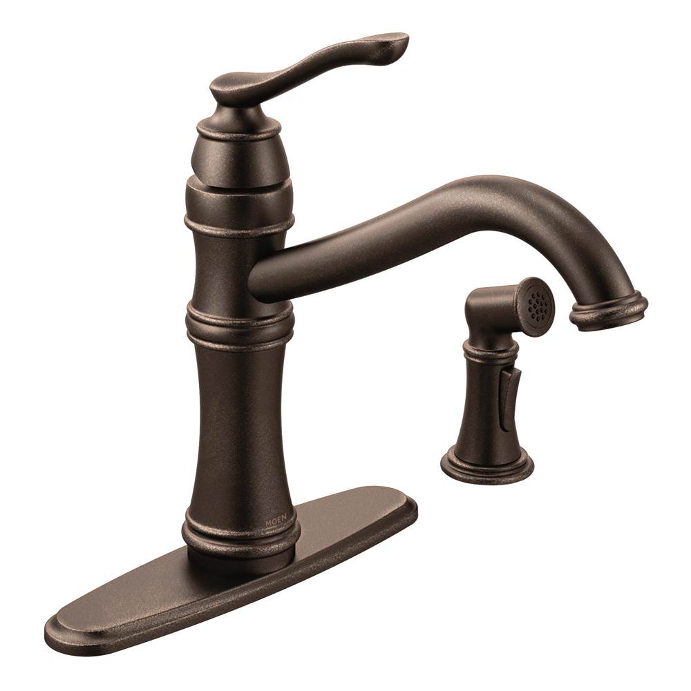 Bathworks ShowroomsMoen CanadaBelfield Oil Rubbed Bronze One-Handle High Arc Kitchen Faucet