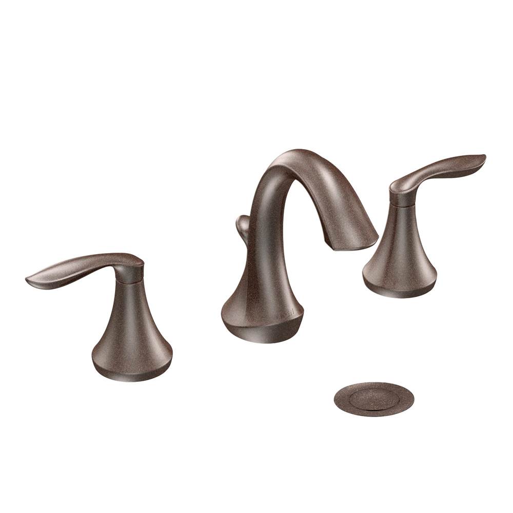 Bathworks ShowroomsMoen CanadaEva Oil Rubbed Bronze Two-Handle High Arc Bathroom Faucet