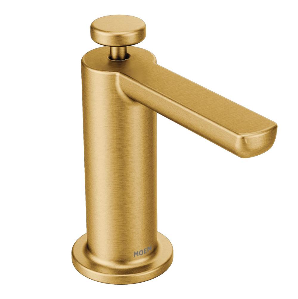 Bathworks ShowroomsMoen CanadaModern Soap Dispenser in Brushed Gold