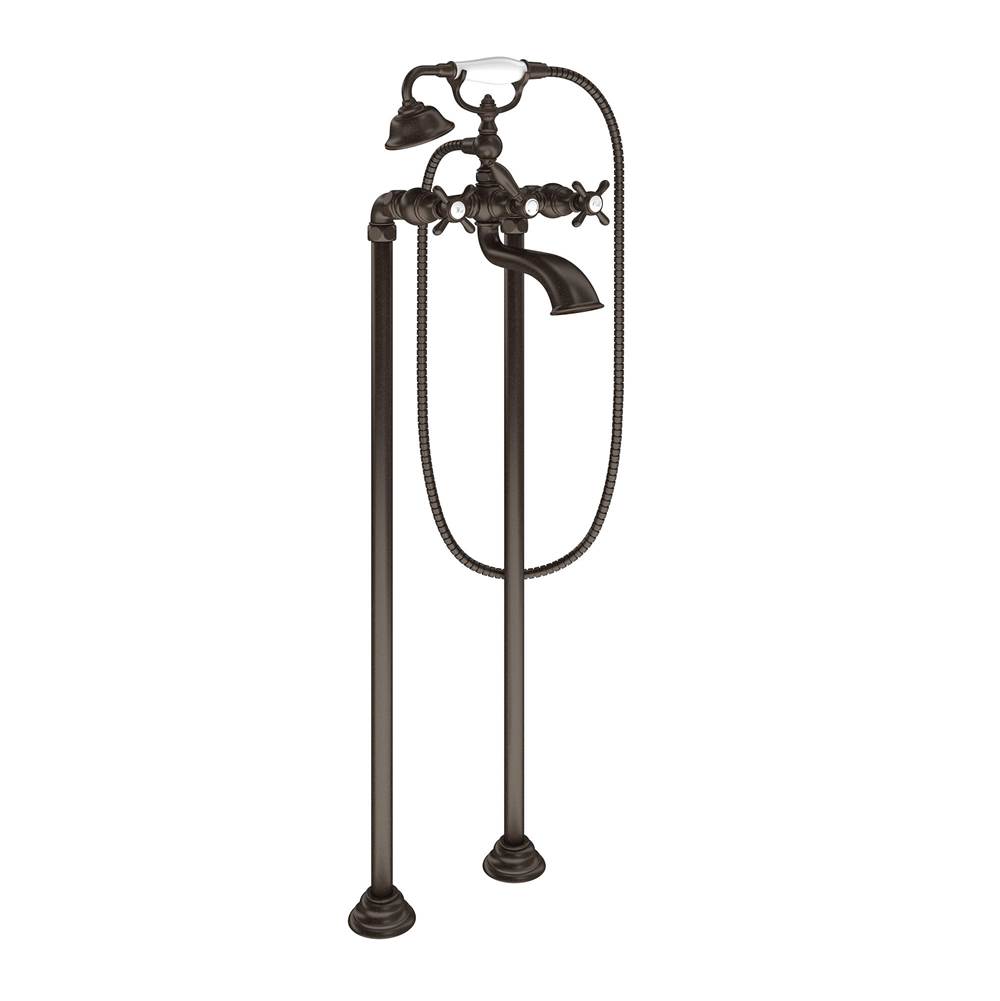 Bathworks ShowroomsMoen CanadaWeymouth Oil Rubbed Bronze Two-Handle Tub Filler Includes Hand Shower