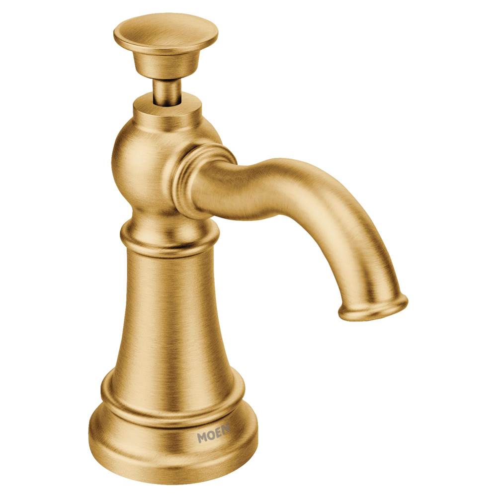 Bathworks ShowroomsMoen CanadaTraditional Soap Dispenser in Brushed Gold