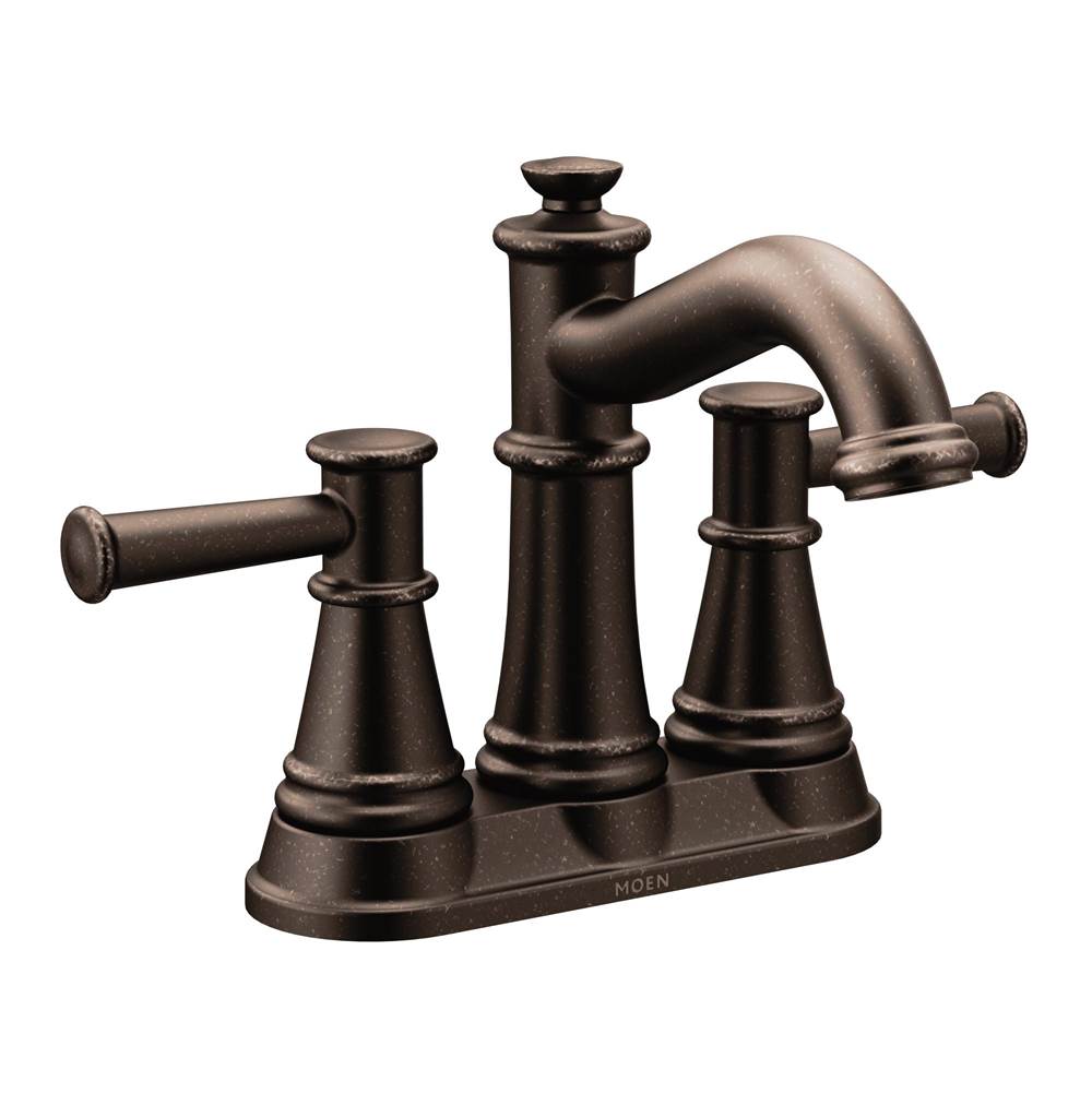 Bathworks ShowroomsMoen CanadaBelfield Oil Rubbed Bronze Two-Handle High Arc Bathroom Faucet