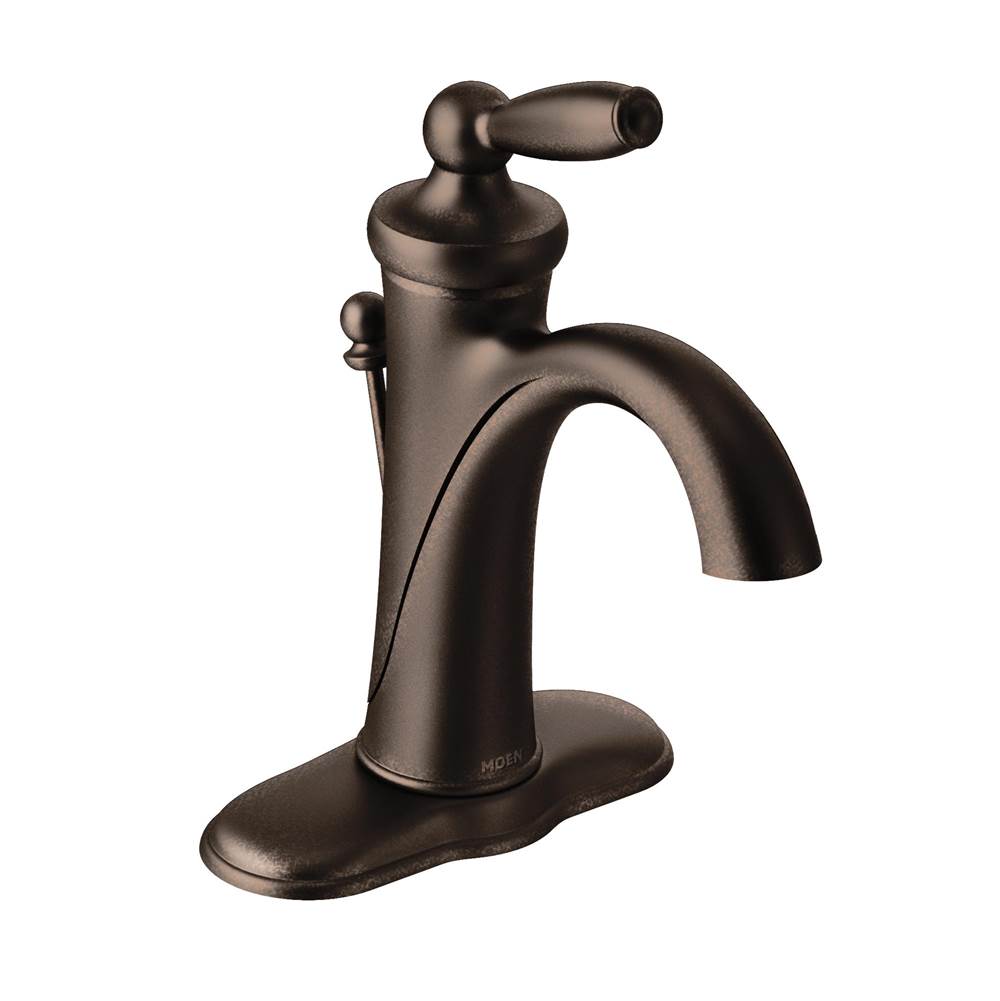 Bathworks ShowroomsMoen CanadaBrantford Oil Rubbed Bronze One-Handle High Arc Bathroom Faucet