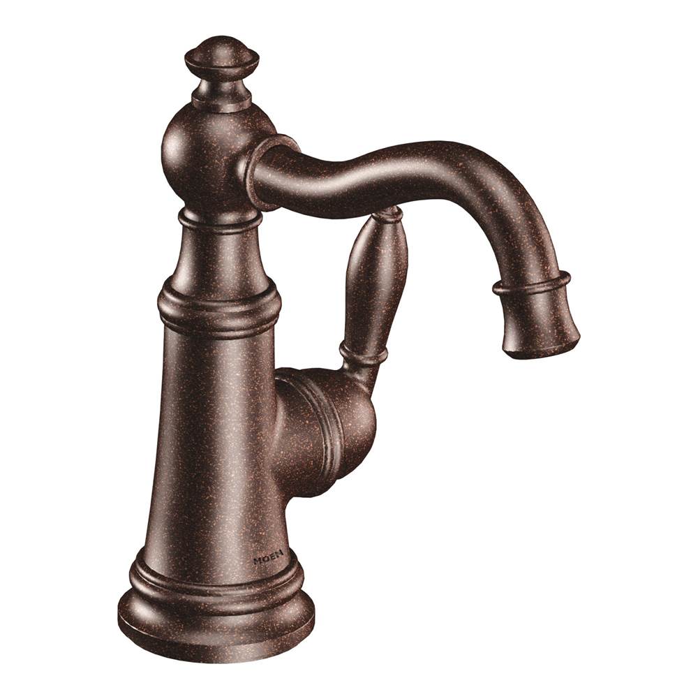 Bathworks ShowroomsMoen CanadaWeymouth Oil Rubbed Bronze One-Handle High Arc Bathroom Faucet