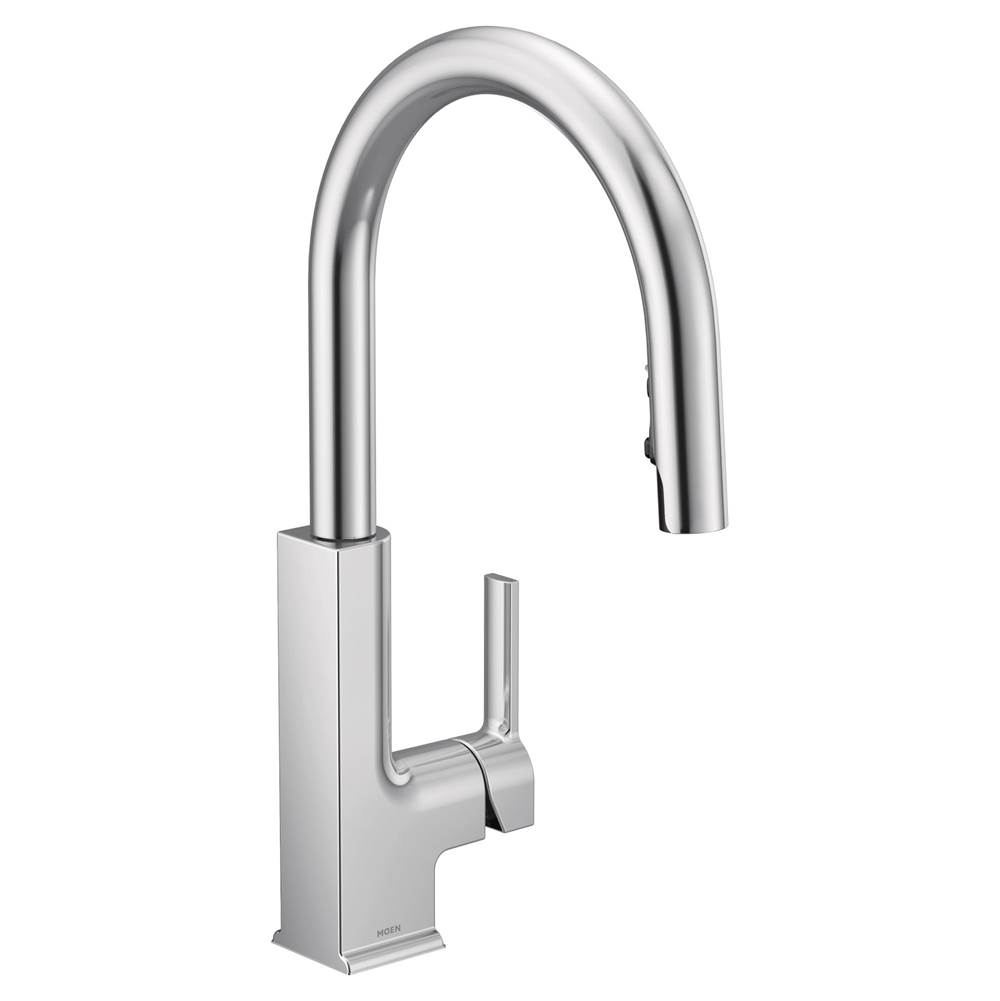 Bathworks ShowroomsMoen CanadaSto Chrome One-Handle High Arc Pulldown Kitchen Faucet