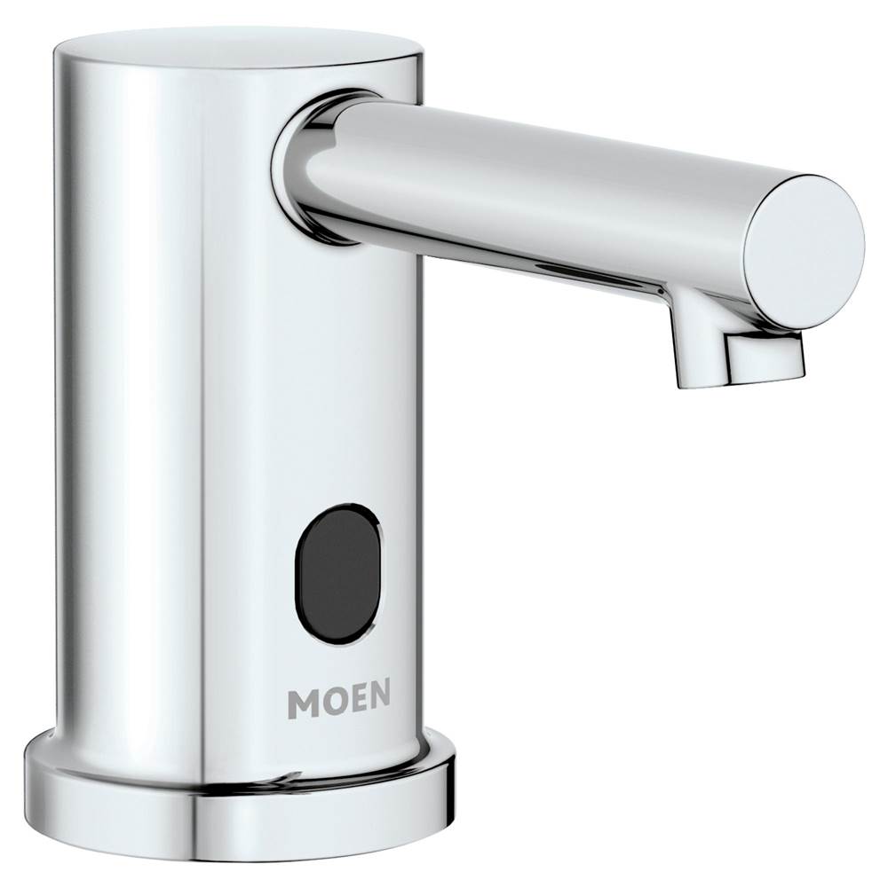 Bathworks ShowroomsMoen CanadaM-Power Commercial Modern Deck Mounted Touchless Foam Soap Dispenser, Chrome