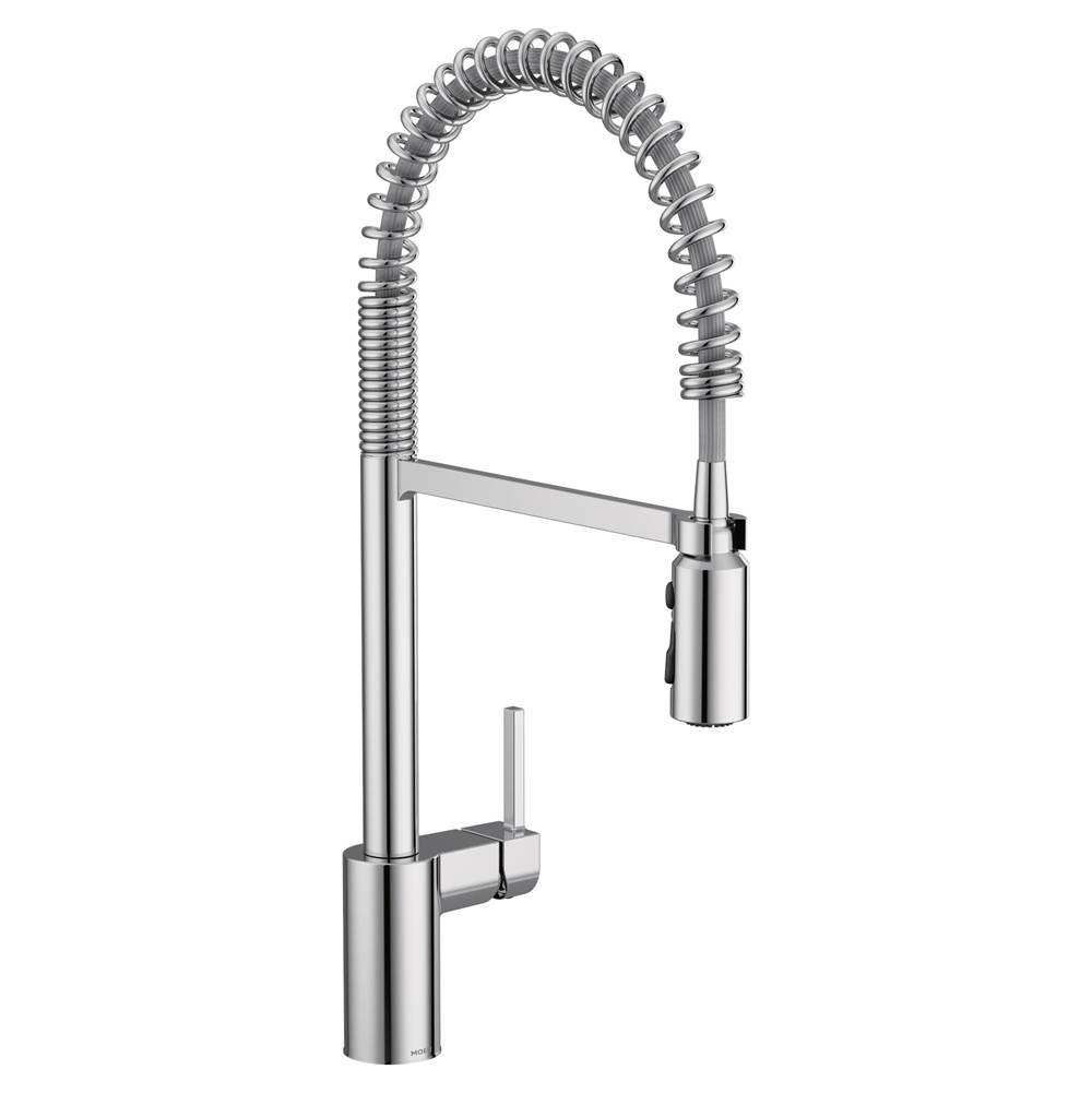 Bathworks ShowroomsMoen CanadaAlign Chrome One-Handle Pre-Rinse Spring Pulldown Kitchen Faucet