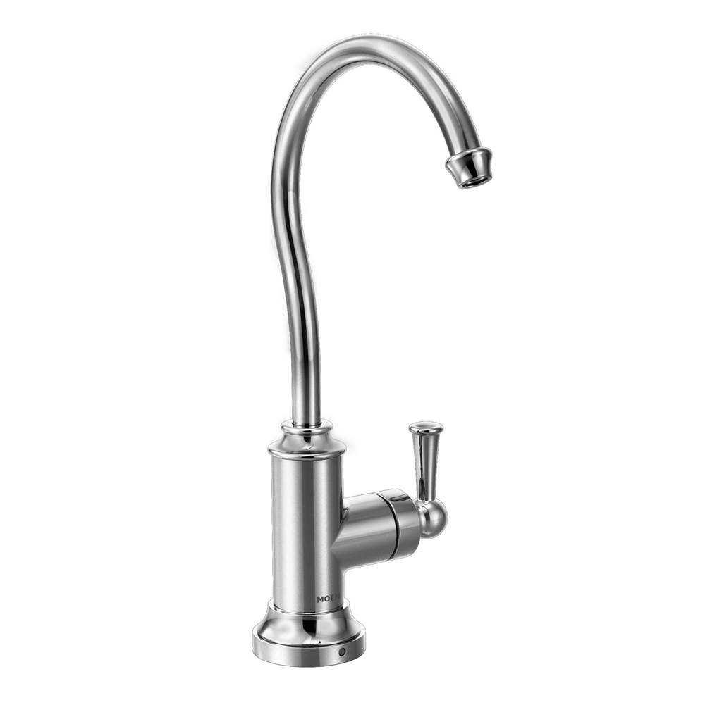 Bathworks ShowroomsMoen CanadaSip Traditional Chrome One-Handle High Arc Beverage Faucet