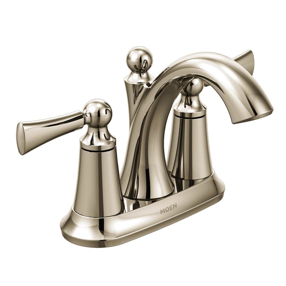 Moen Canada Wynford Polished Nickel Two-Handle High Arc Bathroom Faucet