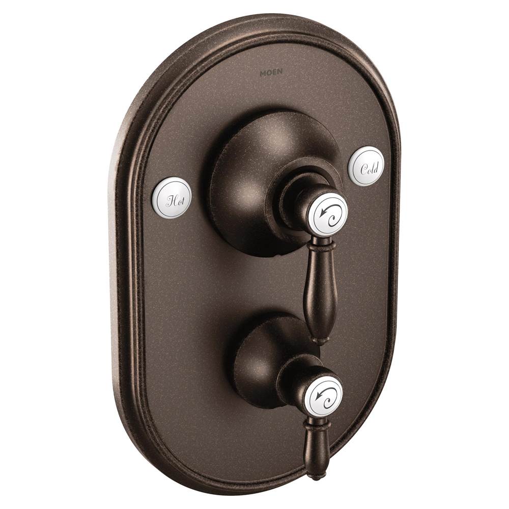 Bathworks ShowroomsMoen CanadaWeymouth Oil Rubbed Bronze Posi-Temp With Diverter Tub/Shower Valve Only
