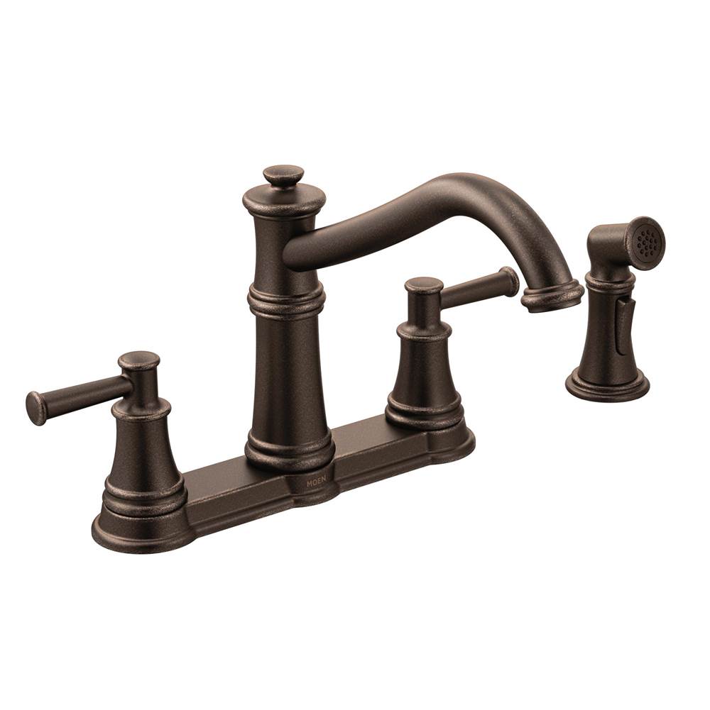 Bathworks ShowroomsMoen CanadaBelfield Oil Rubbed Bronze Two-Handle High Arc Kitchen Faucet
