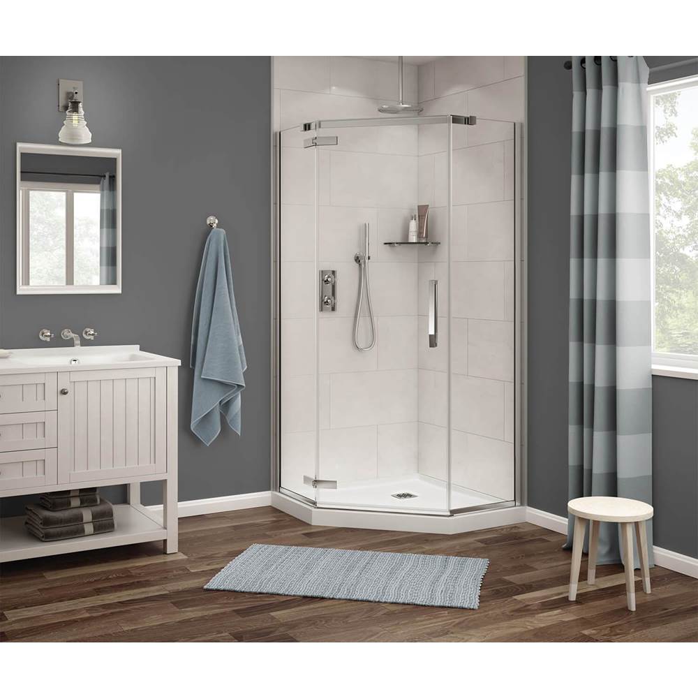Bathworks ShowroomsMaax CanadaLink Neo-angle Pivot Shower Door 40 x 40 x 75 in. 8 mm