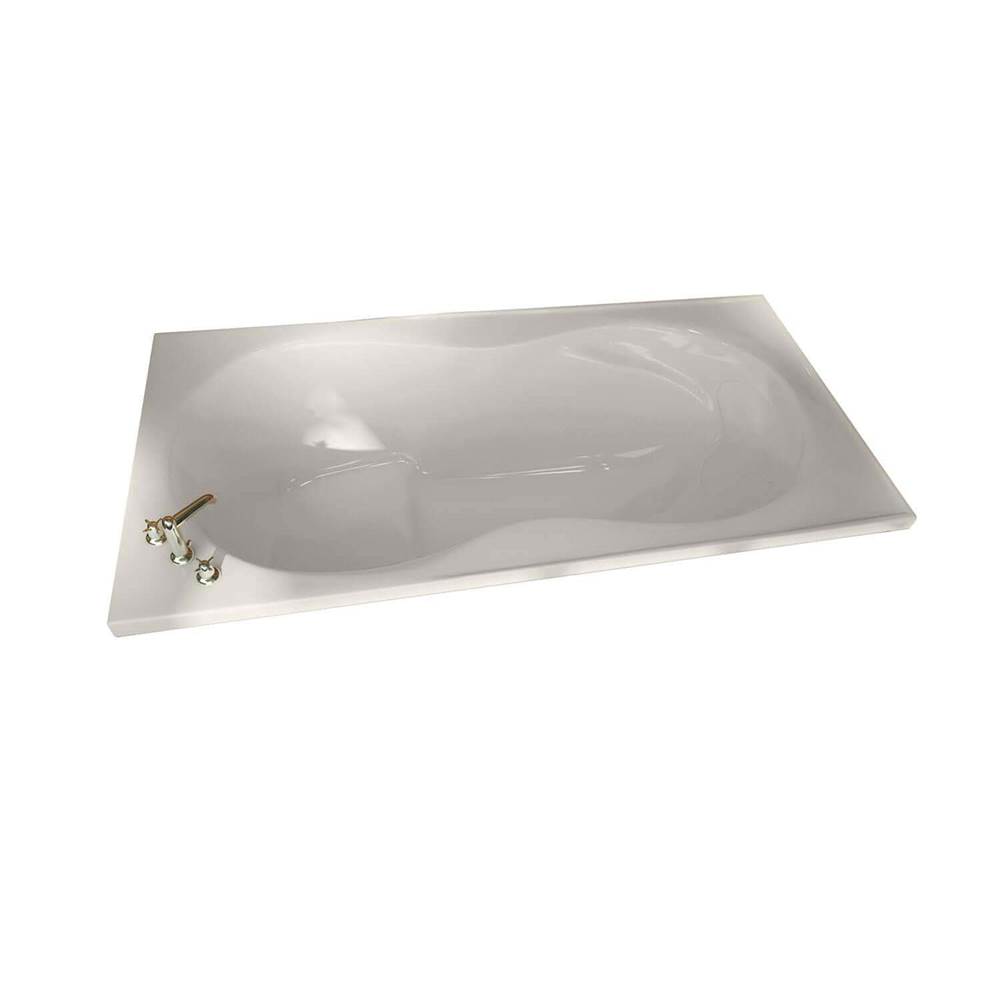 Bathworks ShowroomsMaax CanadaMelodie 65.875 in. x 32.75 in. Alcove Bathtub with Hydromax System Center Drain in Biscuit