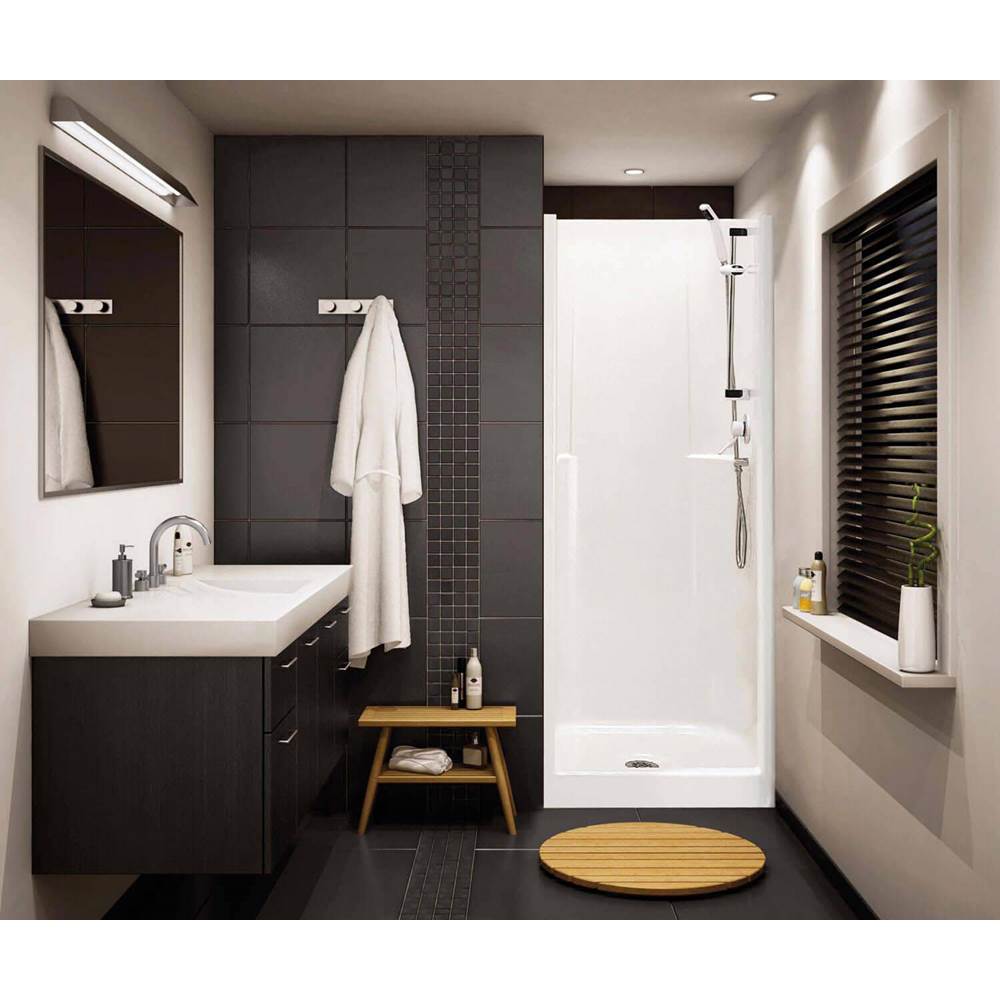 Maax Canada Biarritz 80 31.625 in. x 33 in. x 73.875 in. 1-piece Shower with No Seat, Center Drain in White