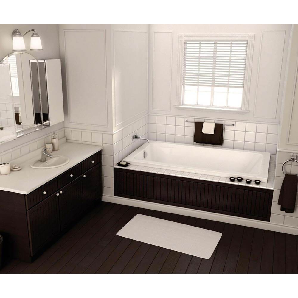 Bathworks ShowroomsMaax CanadaPose 66.25 in. x 35.75 in. Drop-in Bathtub with Combined Whirlpool/Aeroeffect System End Drain in White