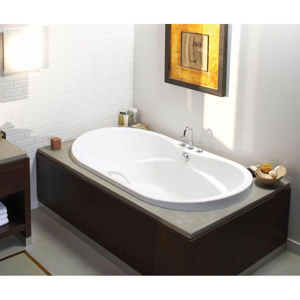 Bathworks ShowroomsMaax CanadaLiving 72 in. x 42 in. Drop-in Bathtub with Center Drain in White