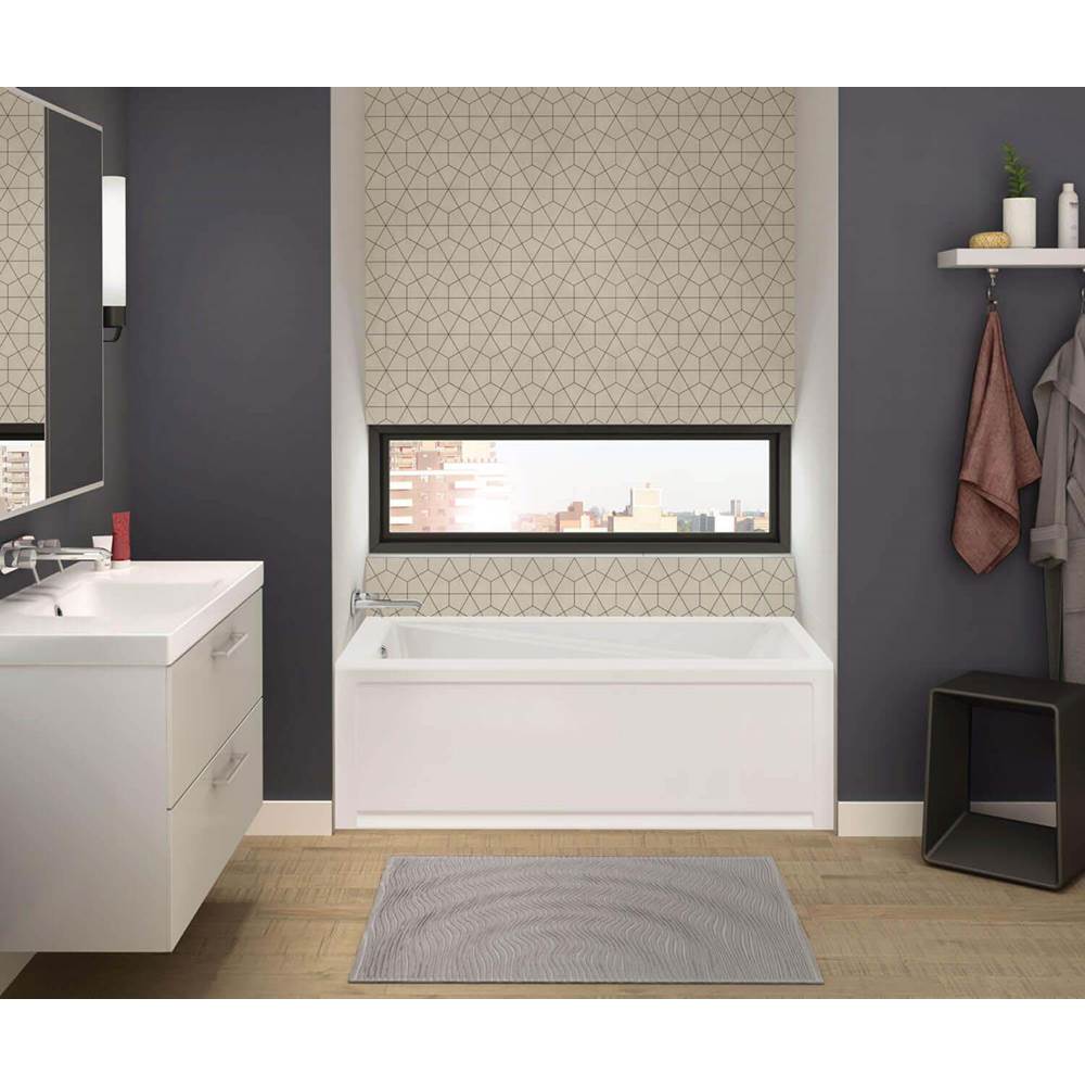 Maax Canada New Town IFS 59.75 in. x 32 in. Alcove Bathtub with 10 microjets System Left Drain in White