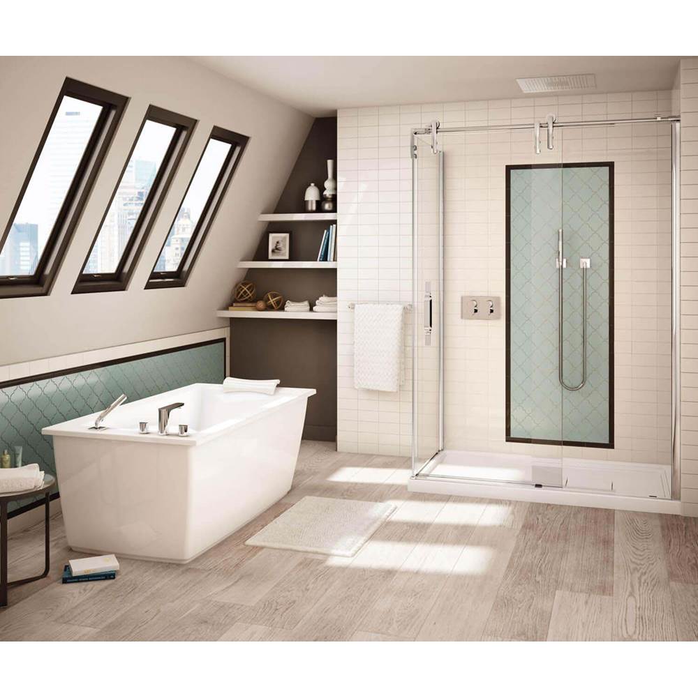 Bathworks ShowroomsMaax CanadaOptik F 60 in. x 32 in. Freestanding Bathtub with End Drain in White